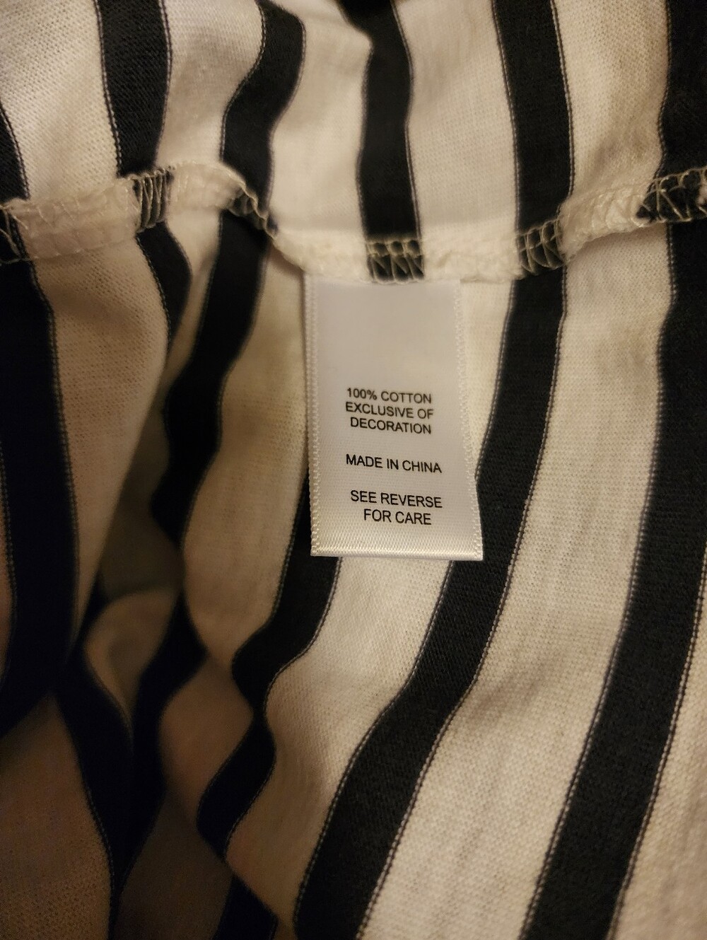 Striped Shirt with Red Crab Nautical 3 Quarter Sleeve - Picture 11 of 12